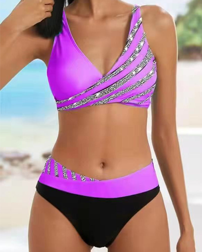 Ensemble Bikini Imprimé avec Motif Multicolore pour Femme | Idéal pour l’Été