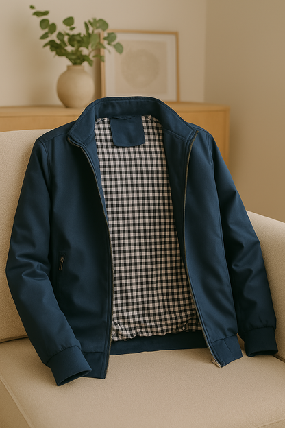 Veste Bomber Slim Fit avec Détails Classiques pour Hommes | Idéale pour le Printemps et l’Automne