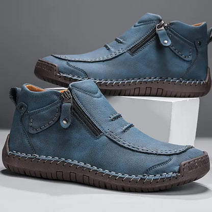 Bottines avec coutures apparentes et fermeture éclair pour homme | idéal pour les sorties en ville
