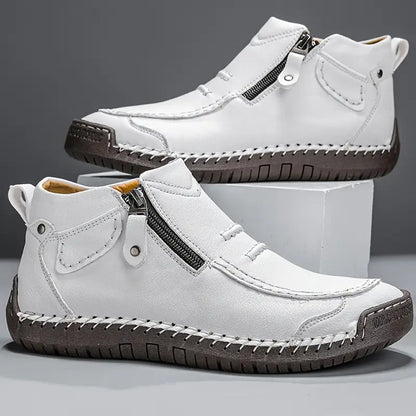 Bottines avec coutures apparentes et fermeture éclair pour homme | idéal pour les sorties en ville