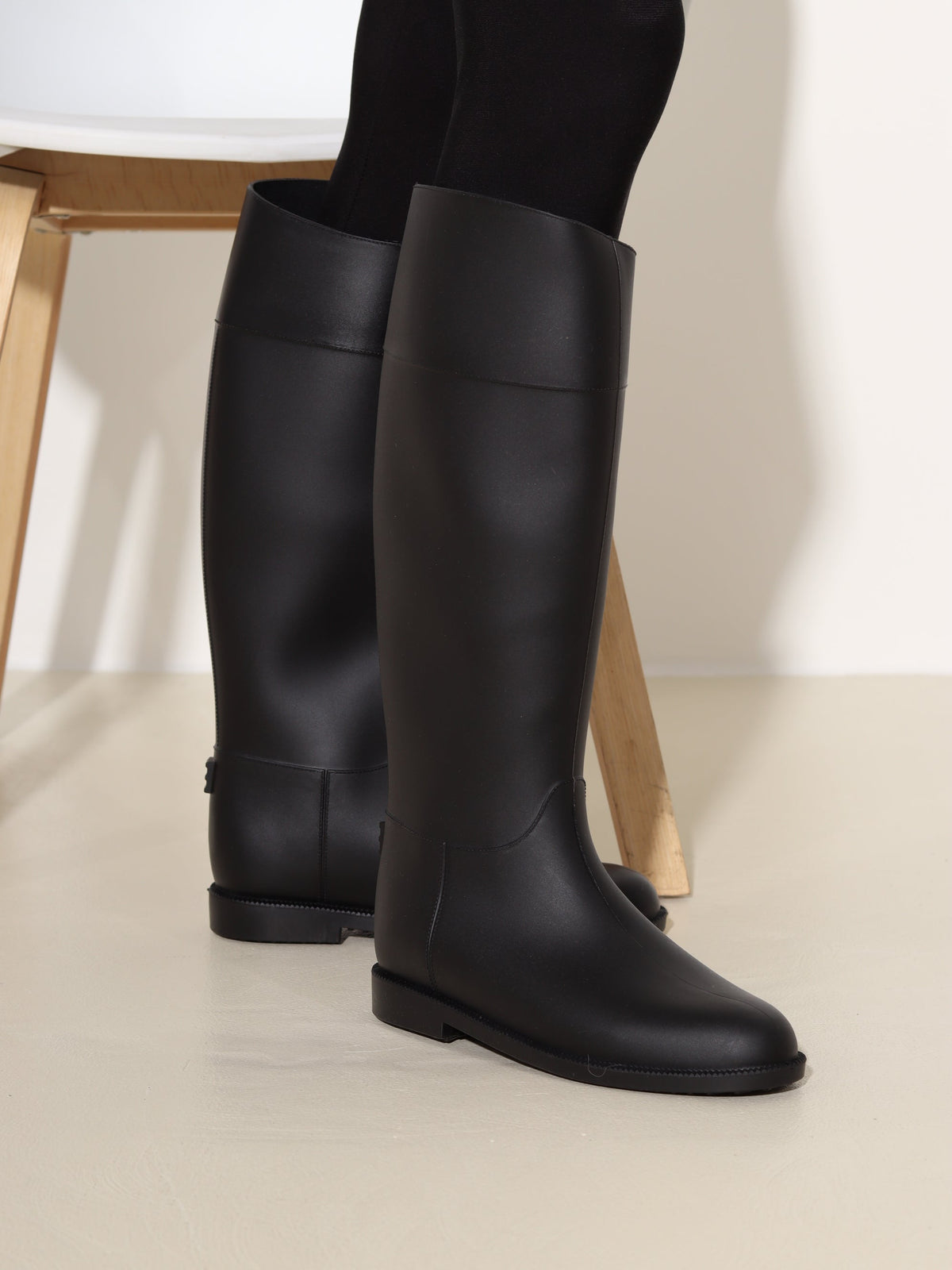 Bottes hautes à bout arrondi pour femmes