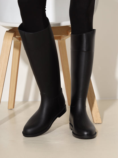 Bottes hautes à bout arrondi pour femmes