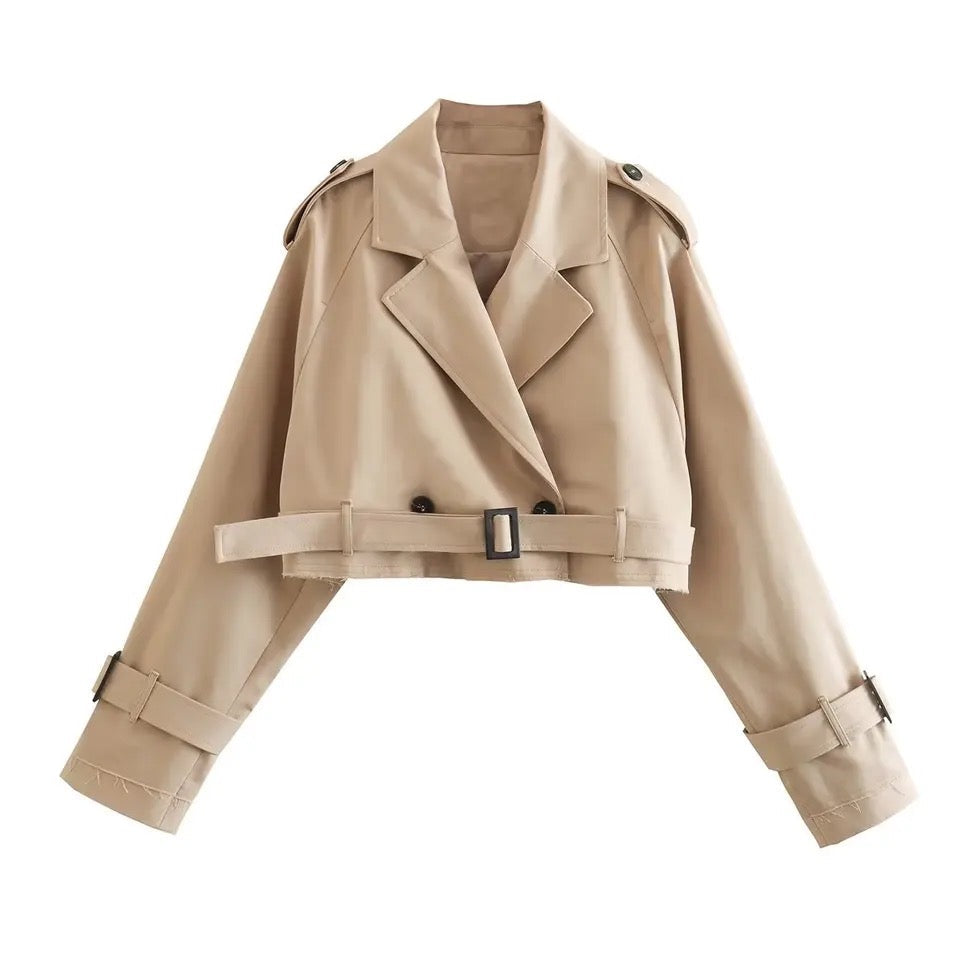 Veste Courte Trench Pour Femme | Idéal Pour Le Travail Et Les Sorties