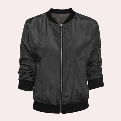 Veste Bomber Légère Avec Poches pour Femme | Idéale pour Les Journées d’Été Fraîches