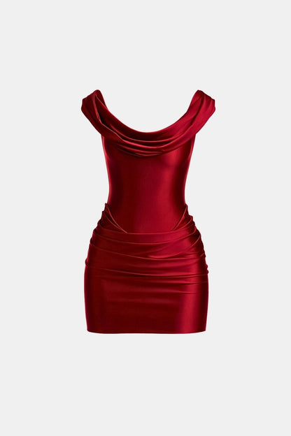 Robe Mini Épaules Dénudées Avec Coupe Ajustée Pour Femme | Idéal Pour Soirées Et Événements