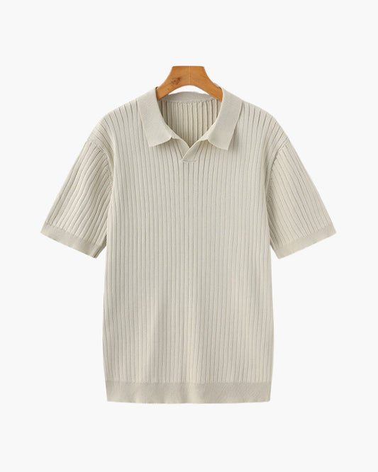 Polo En Maille À Col Ouvert Pour Hommes | Idéal Pour La Saison Chaude Et La Mi-Saison