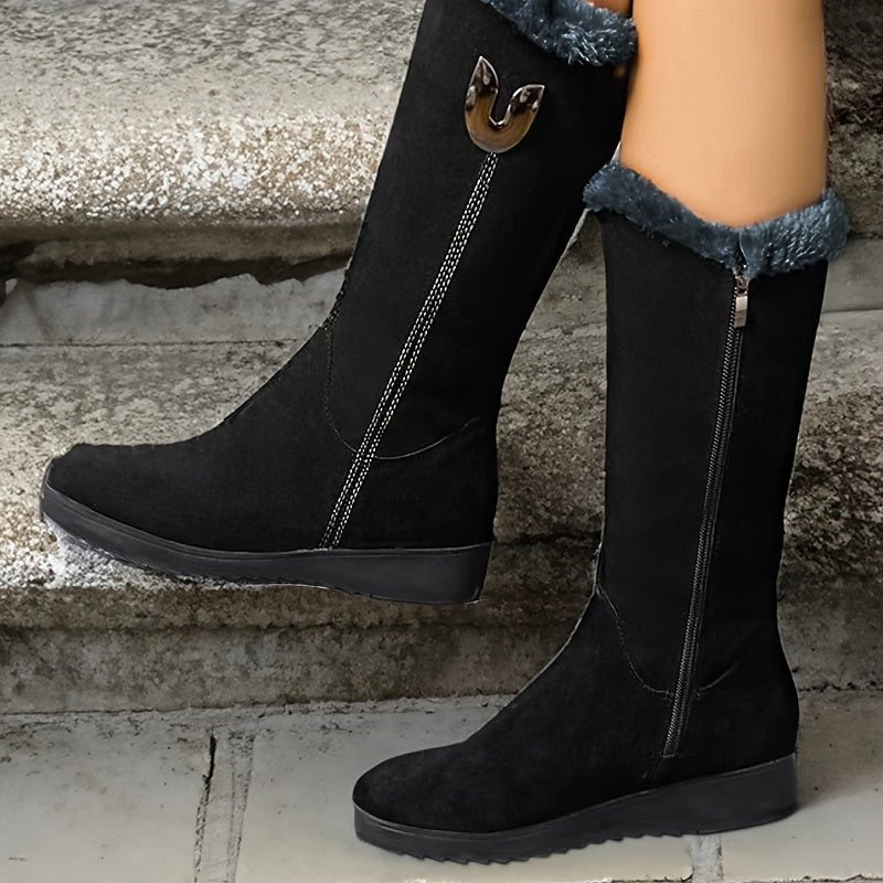 Bottes hautes doublées pour femmes