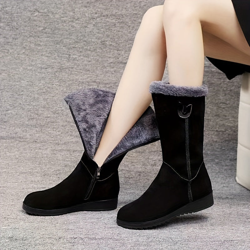 Bottes hautes doublées pour femmes