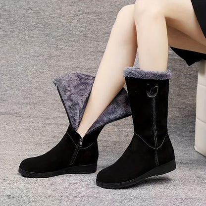 Bottes hautes doublées pour femmes