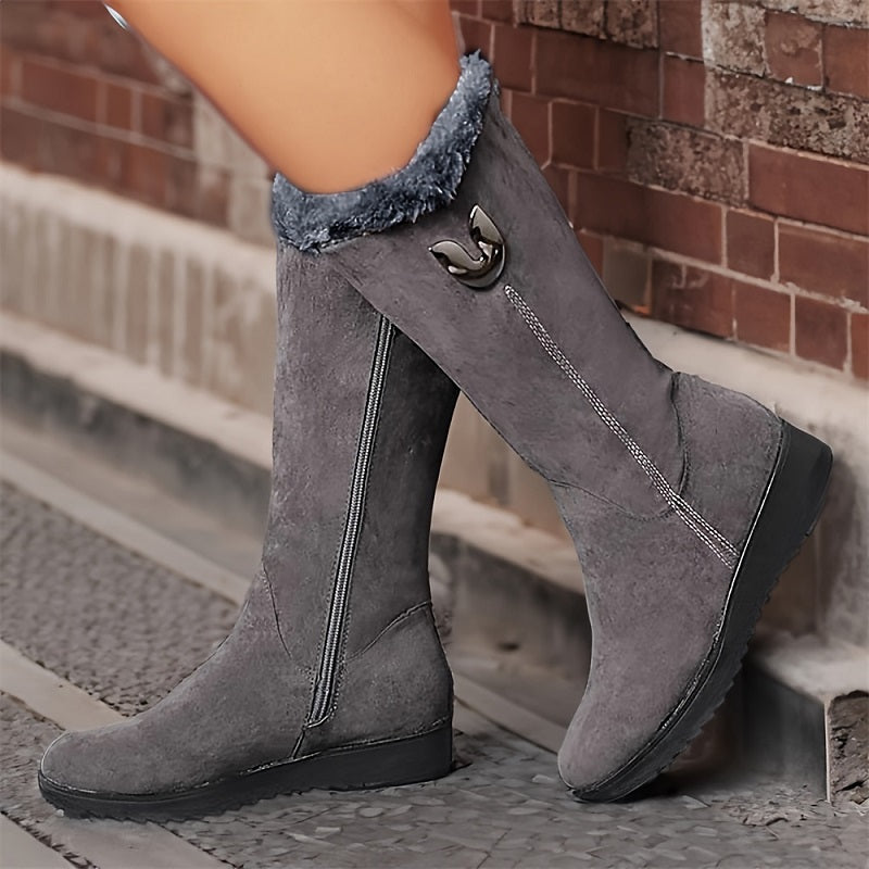 Bottes hautes doublées pour femmes