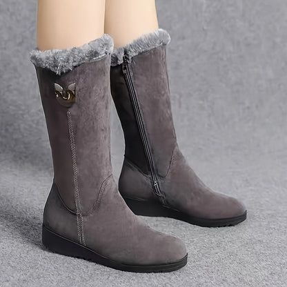 Bottes hautes doublées pour femmes