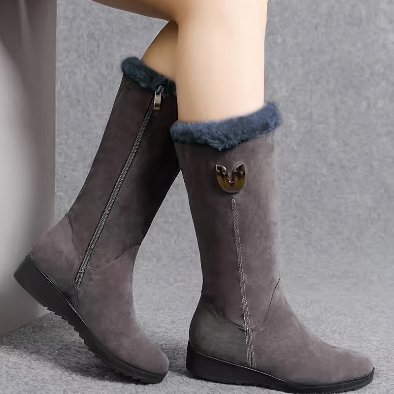 Bottes hautes doublées pour femmes