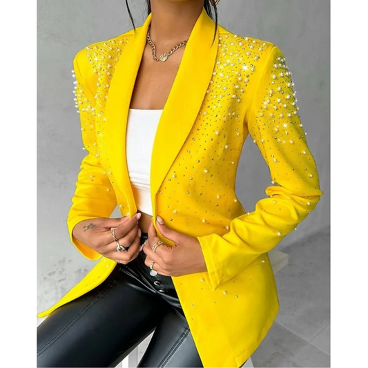 Blazer Avec Boutons Effet Perle Pour Femme | Idéal Pour Les Occasions Formelles