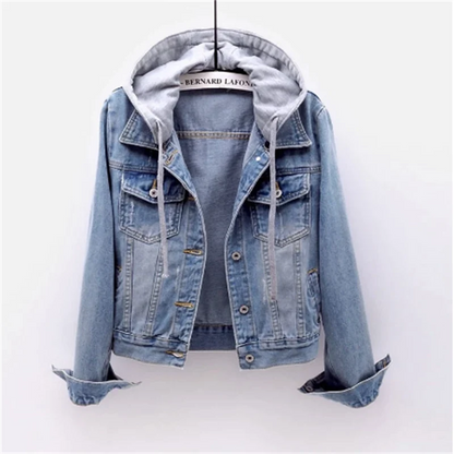 Veste en Jean avec Capuche pour Femme | Idéale pour la Mi-Saison