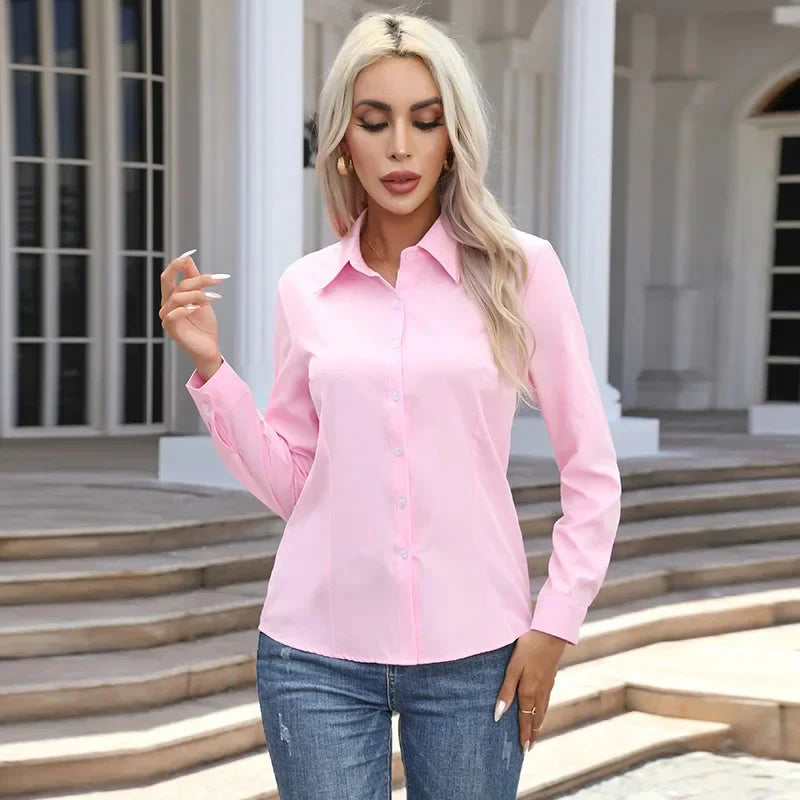Chemise Avec Coupe Polyvalente Et Manches Longues Pour Femme | Idéale Pour Usage Quotidien