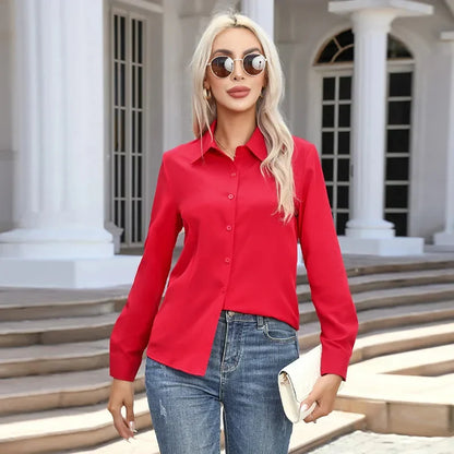 Chemise Avec Coupe Polyvalente Et Manches Longues Pour Femme | Idéale Pour Usage Quotidien