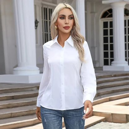 Chemise Avec Coupe Polyvalente Et Manches Longues Pour Femme | Idéale Pour Usage Quotidien