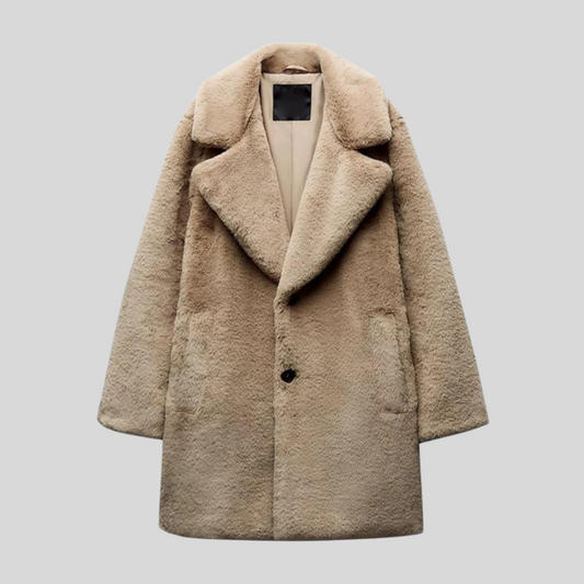 Manteau Long à Col Revers pour Femme | Idéal pour Automne et Hiver