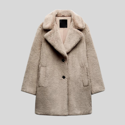Manteau Long à Col Revers pour Femme | Idéal pour Automne et Hiver