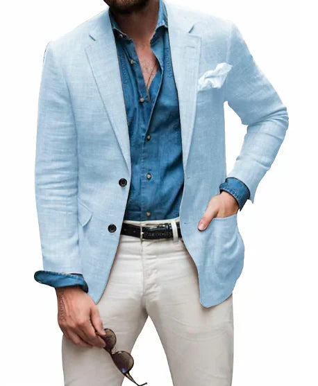 Blazer avec Poche Poitrine pour Homme | Idéal pour le Printemps et l’Été