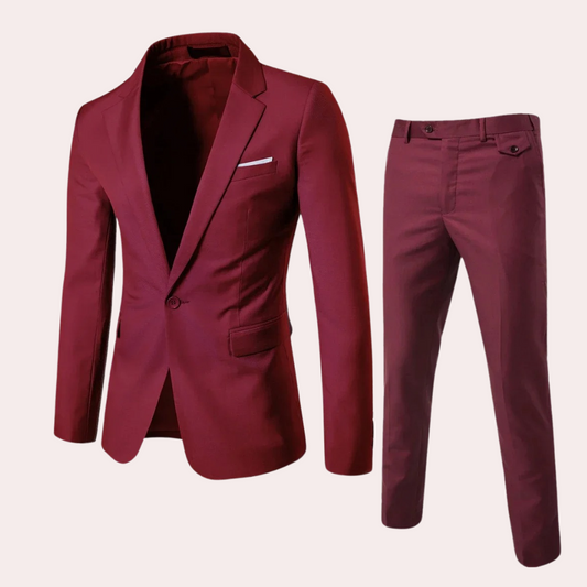 Costume Deux Pièces Avec Coupe Ajustée Pour Homme | Idéal Pour Occasions Formelles