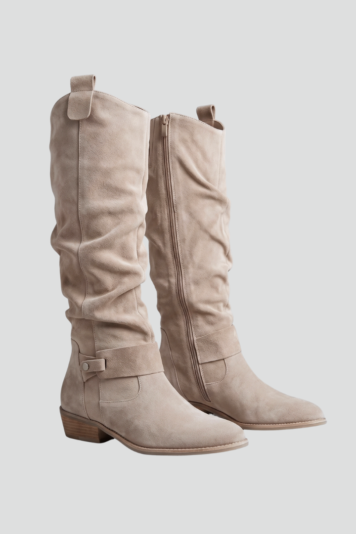 Bottes hautes à boucle pour femmes