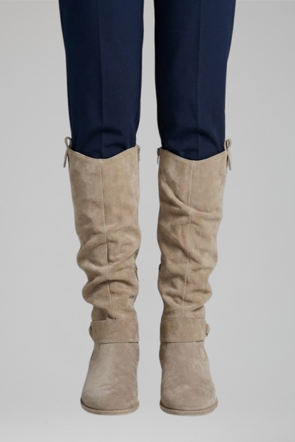 Bottes hautes à boucle pour femmes