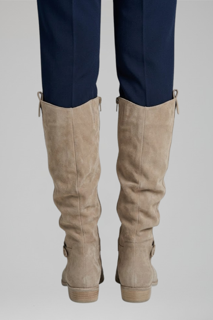 Bottes hautes à boucle pour femmes