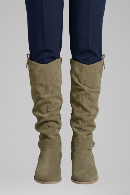 Bottes hautes à boucle pour femmes