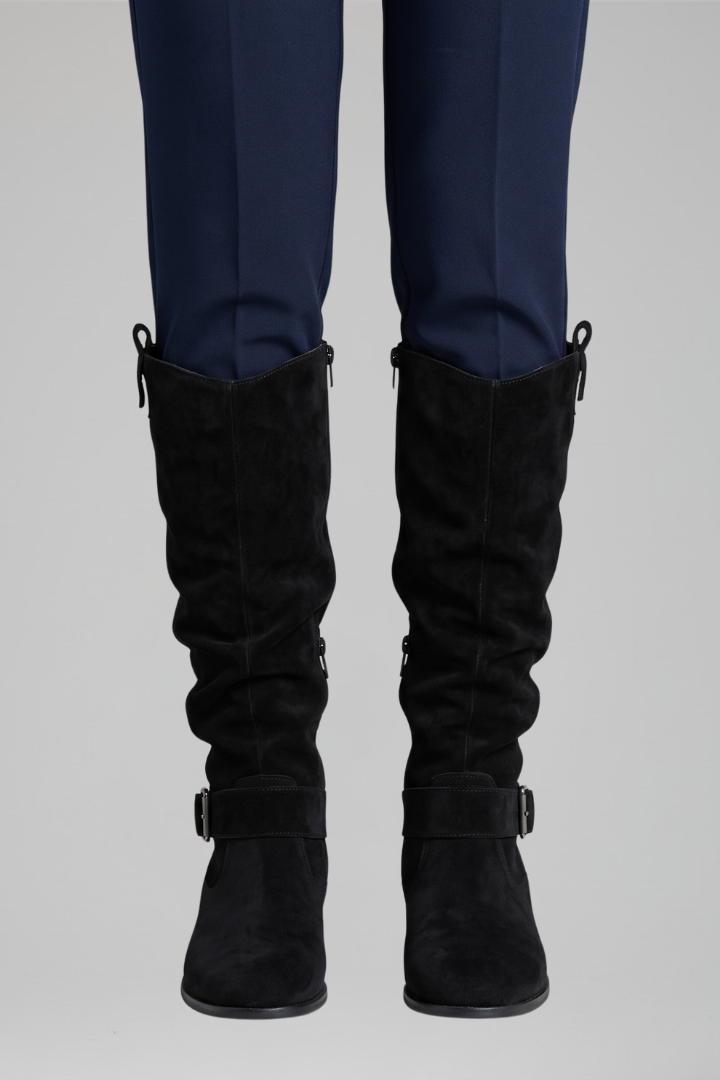 Bottes hautes à boucle pour femmes