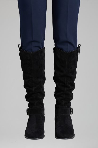 Bottes hautes à boucle pour femmes