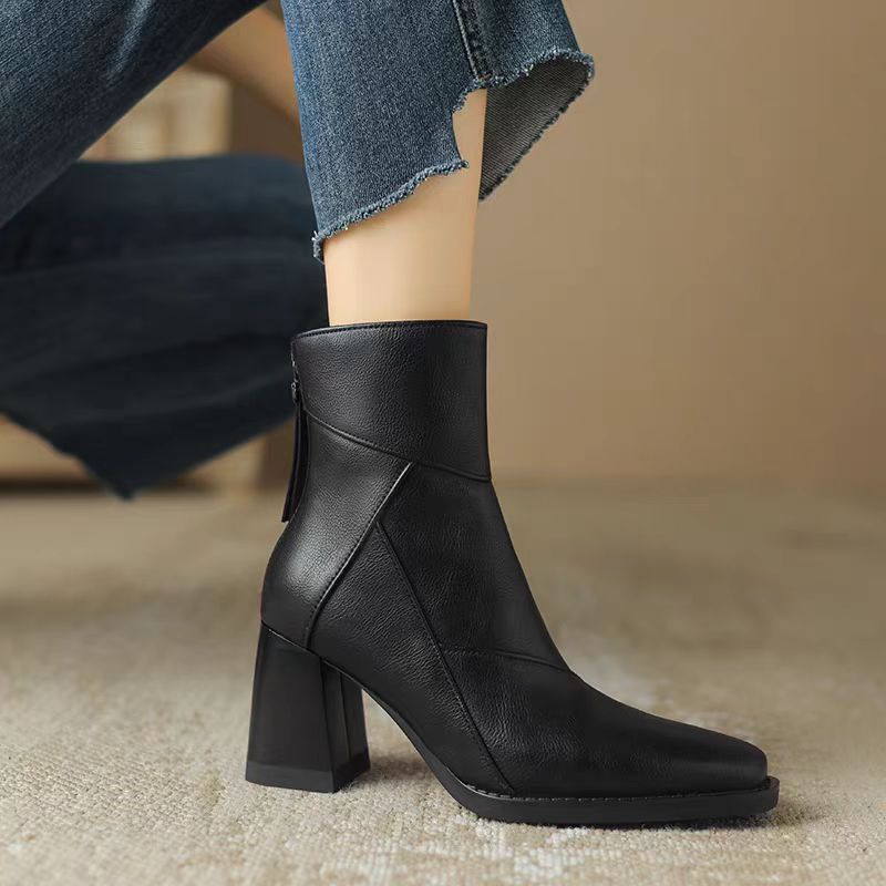 Bottines à bout carré pour femmes