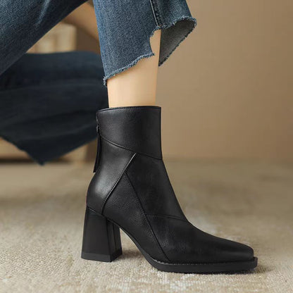 Bottines à bout carré pour femmes