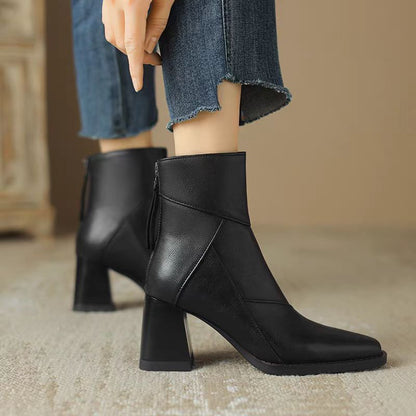 Bottines à bout carré pour femmes