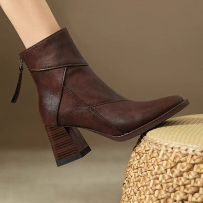 Bottines à bout carré pour femmes