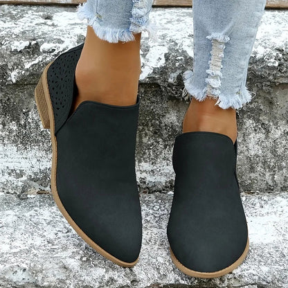 Bottines à découpes ajourées pour femmes