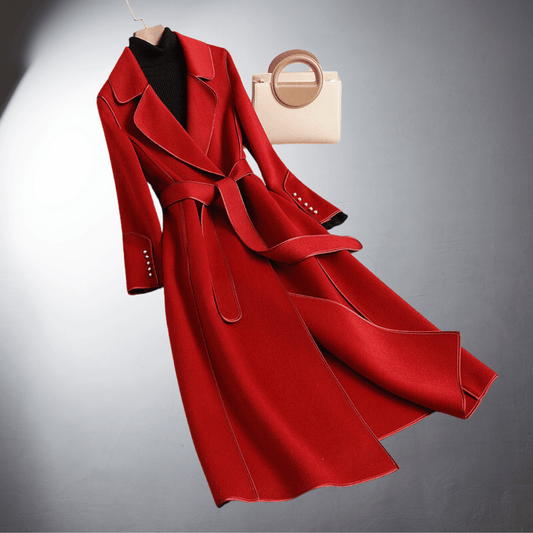 Manteau Long avec Silhouette Classique et Détails Modernes pour Femme | Idéal pour l’Hiver