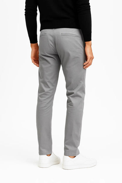 Pantalon Chino Droit pour Homme avec Taille Confortable | Idéal pour le Travail et les Sorties Quotidiennes