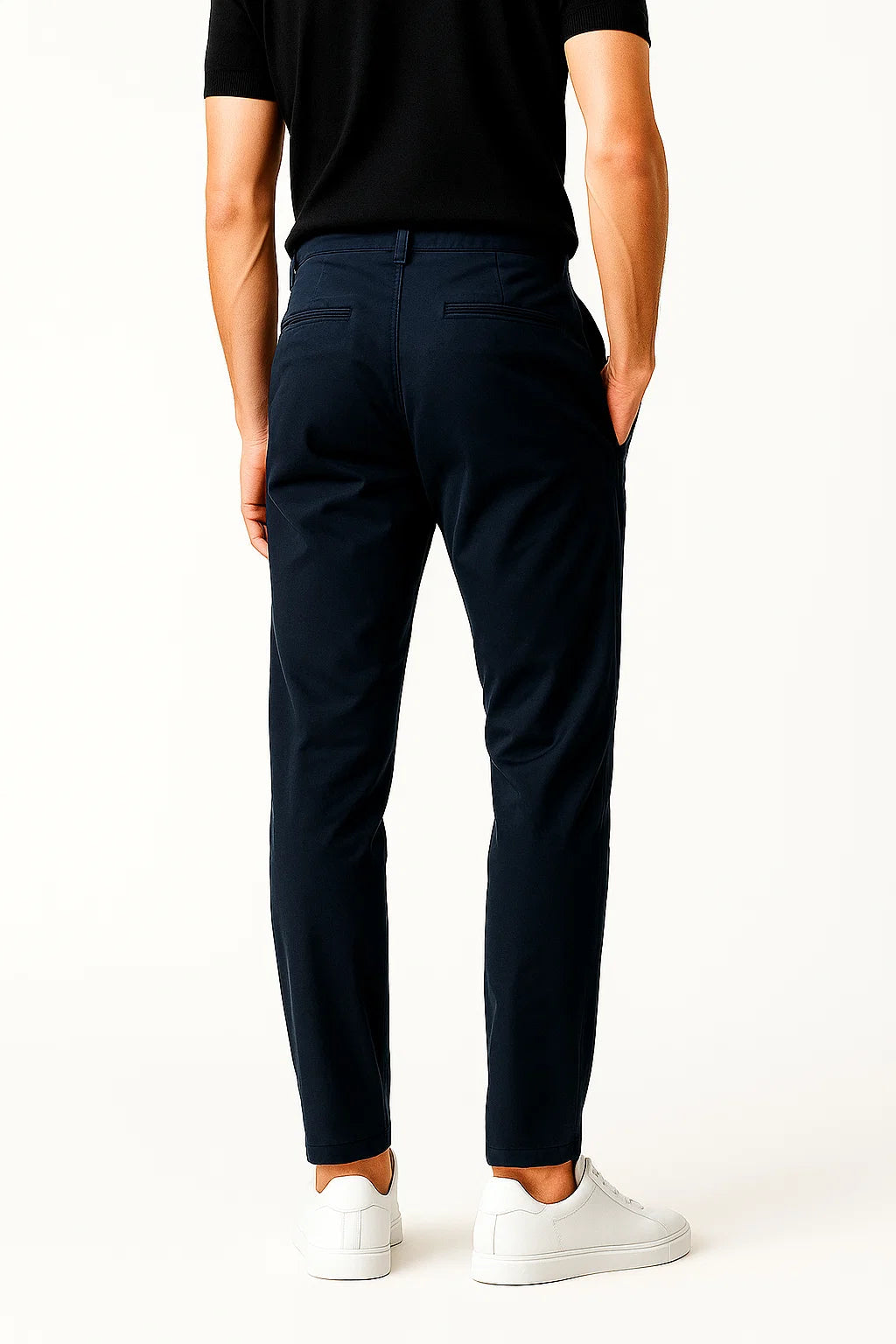 Pantalon Chino Droit pour Homme avec Taille Confortable | Idéal pour le Travail et les Sorties Quotidiennes
