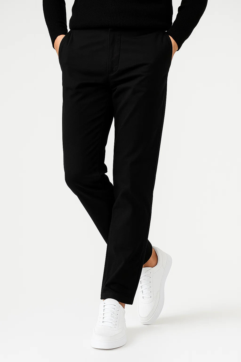 Pantalon Chino Droit pour Homme avec Taille Confortable | Idéal pour le Travail et les Sorties Quotidiennes