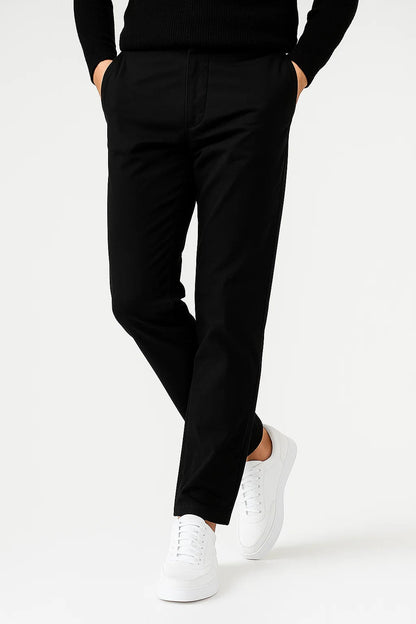 Pantalon Chino Droit pour Homme avec Taille Confortable | Idéal pour le Travail et les Sorties Quotidiennes