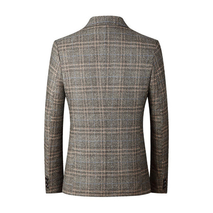Blazer À Carreaux Avec Fermeture Boutonnée Pour Homme | Idéal Pour Usage Quotidien Et Occasions