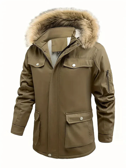 Veste D’Hiver avec Doublure Et Fermeture Zippée pour Homme | Idéale pour Les Journées Froides
