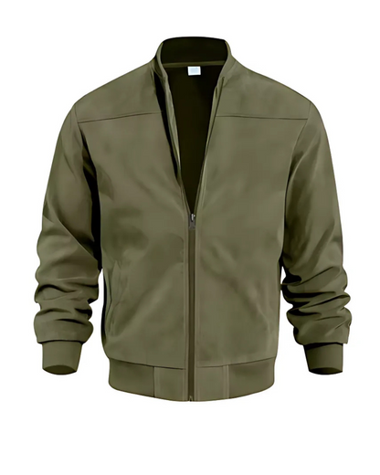 Veste Bomber Classique avec Col Côtelé pour Homme | Idéal pour Le Quotidien