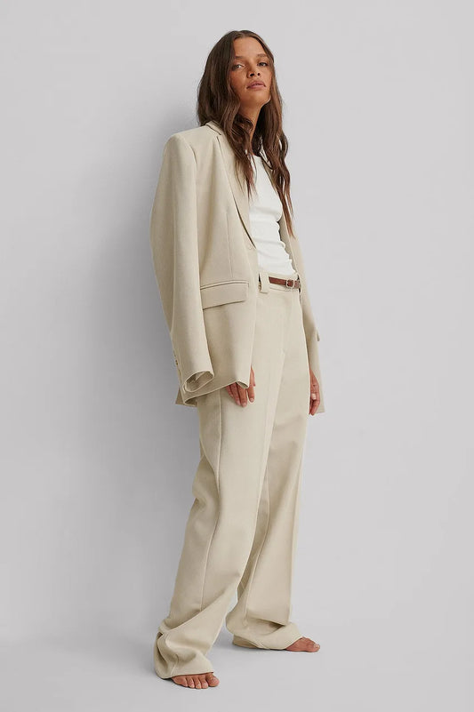 Blazer À Coupe Regular Avec Revers Classiques Pour Femme | Idéal Pour Le Travail Et Les Occasions Formelles