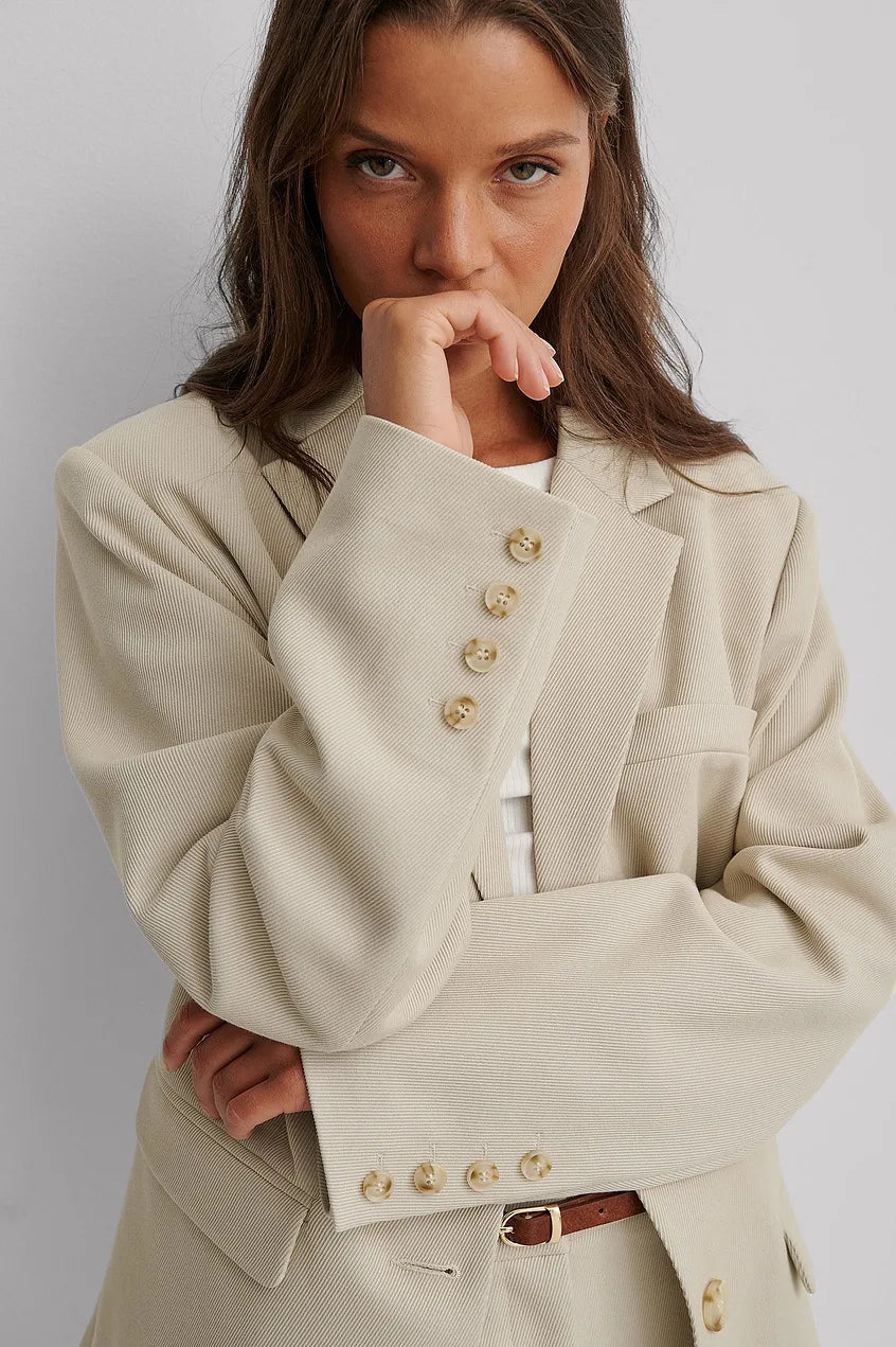 Blazer À Coupe Regular Avec Revers Classiques Pour Femme | Idéal Pour Le Travail Et Les Occasions Formelles