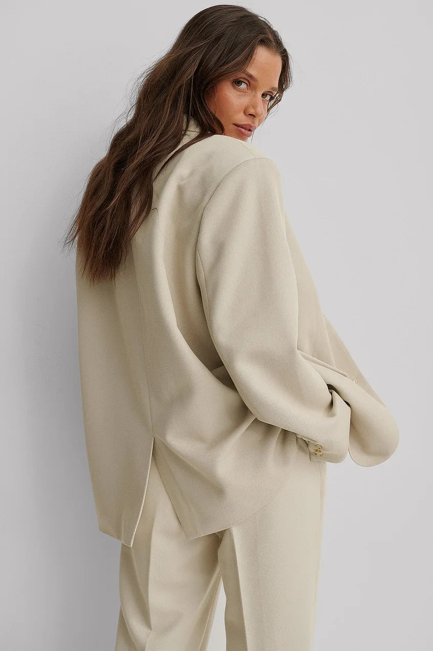 Blazer À Coupe Regular Avec Revers Classiques Pour Femme | Idéal Pour Le Travail Et Les Occasions Formelles