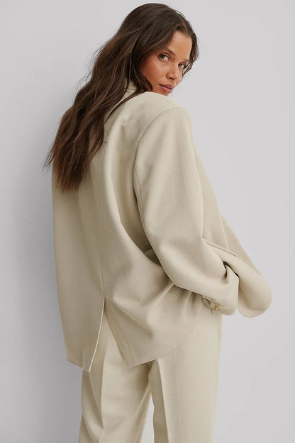 Blazer À Coupe Regular Avec Revers Classiques Pour Femme | Idéal Pour Le Travail Et Les Occasions Formelles