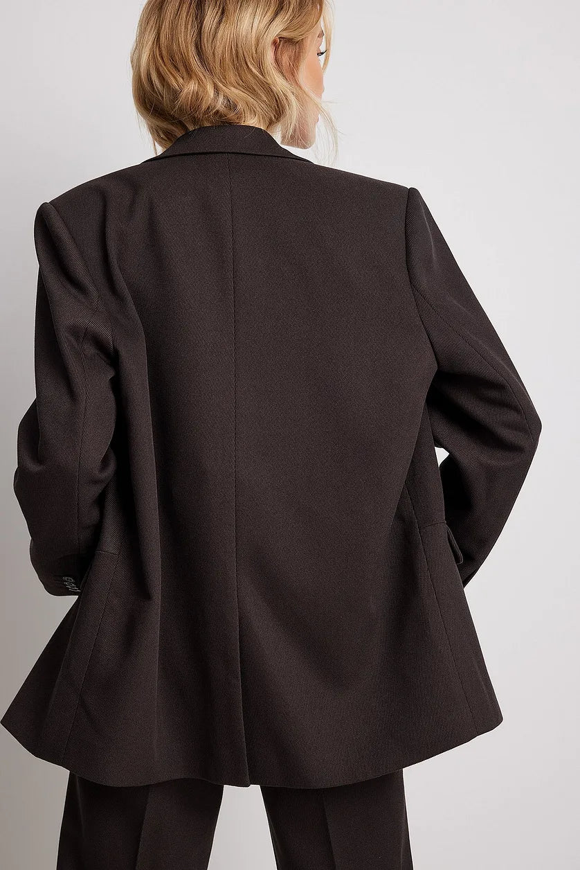 Blazer À Coupe Regular Avec Revers Classiques Pour Femme | Idéal Pour Le Travail Et Les Occasions Formelles
