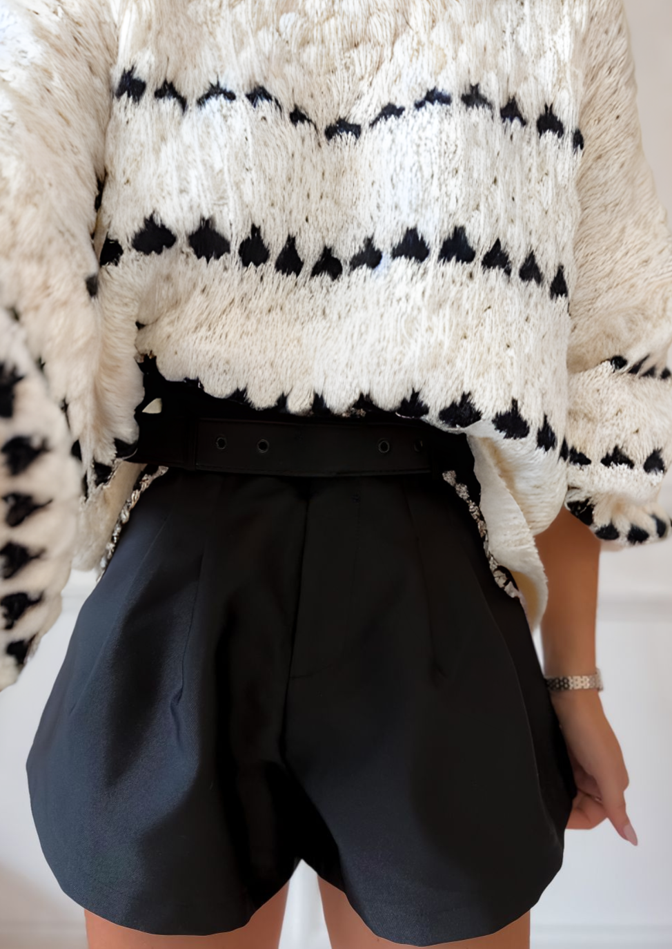 Pull à Manches Longues avec Manches Lanternes et Maille Épaisse pour Femmes | Idéal pour l’Hiver